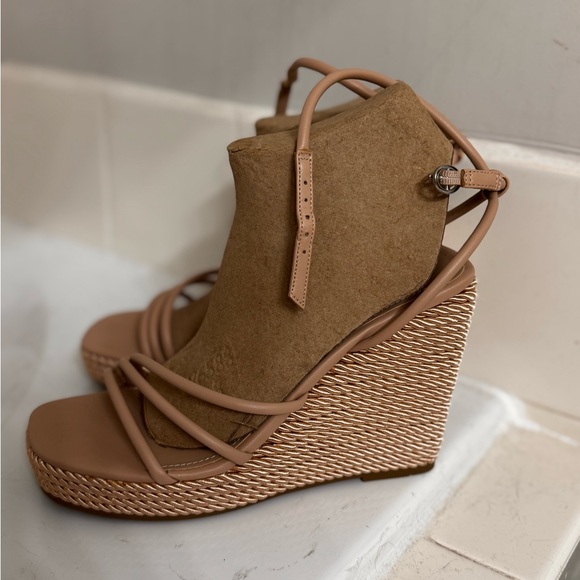 Marc Fisher Tan Wedge Sandals - Picture 2 of 2
